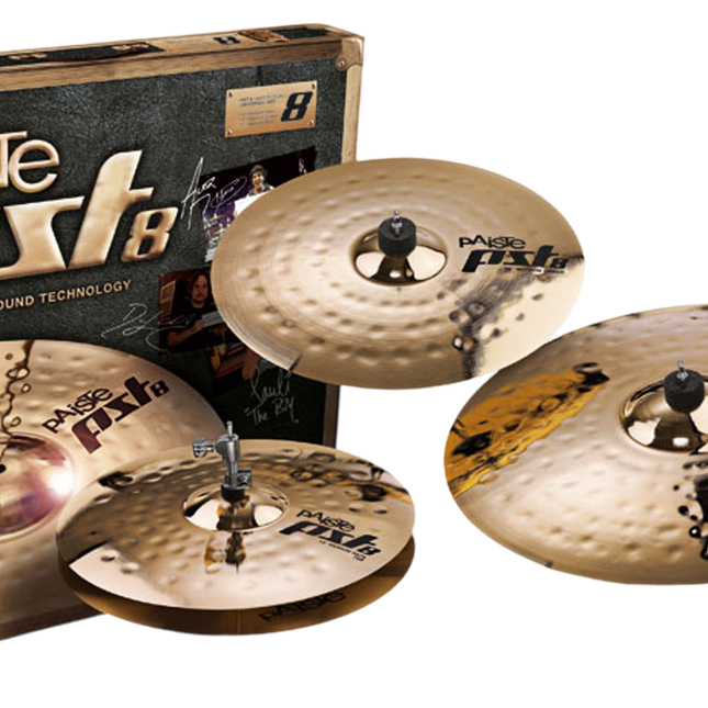 Paiste PST 8 Reflector Universal Cymbal Set - 14"/16"/20" (14" Hi-Hat/16" Crash/20" Ride/PST8)