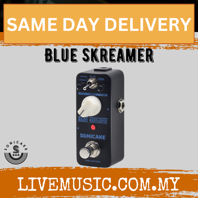 Sonicake QSS-02 Blue Skreamer Overdrive Pedal ( QSS 02 QSS02 )