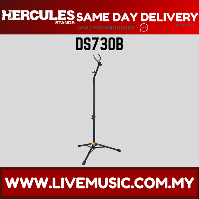 Hercules DS730B Auto Grip System (AGS) Alto/Tenor Saxophone Stand