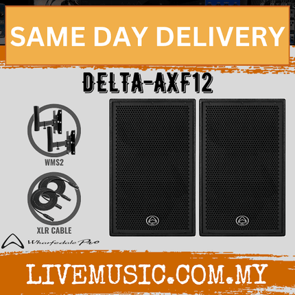 Wharfedale DELTA-AXF12 Active Speaker With Speaker Stand And Cables - Each / Pair (DELTAAXF12/DELTA AXF12)