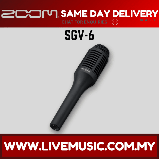 Zoom SGV-6 Directional Shotgun Vocal Microphone ( SGV 6 / SGV6 )