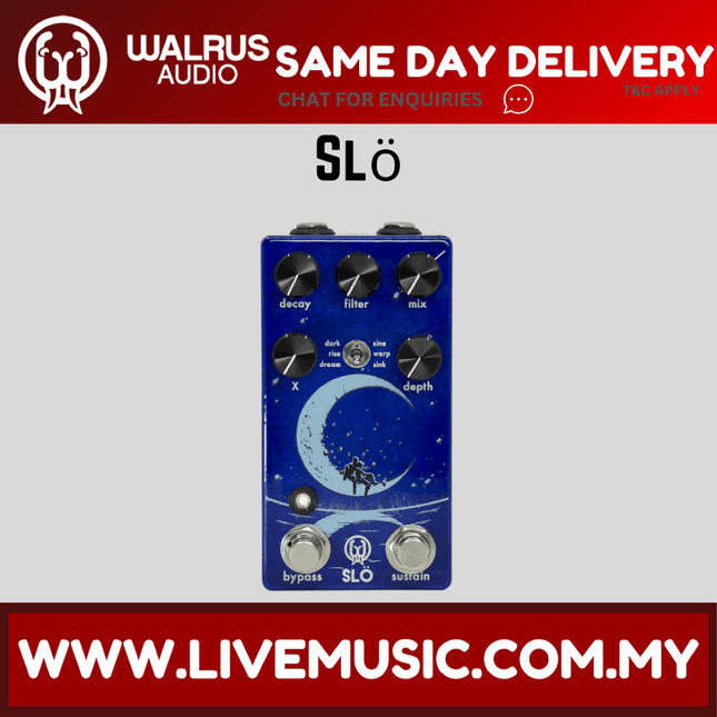 Walrus Audio SLO Reverb Guitar Effects Pedal