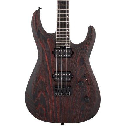 Jackson Pro Series Dinky DK2 Modern Ash HT6 Electric Guitar, Ebony Fretboard - Baked Red