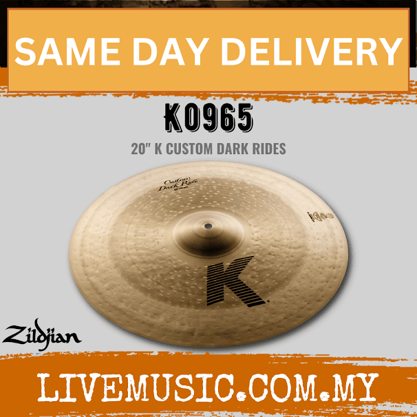 Zildjian 20" K Series Custom Dark Ride Cymbal (K0965)