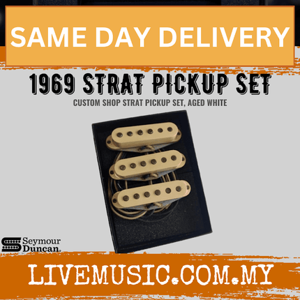 Seymour Duncan Custom Shop 1969 Strat Pickup Set, Aged White