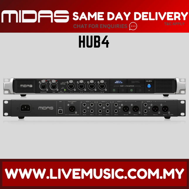 Midas HUB4 Monitor System Hub (HUB-4 / HUB 4)