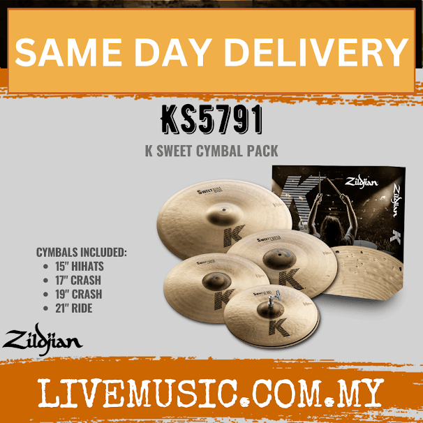 Zildjian K Sweet Cymbals Set Box Set (KS5791/KS-5791)