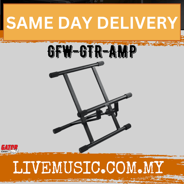 Gator Frameworks GFW-GTR-AMP Combo Amp Stand w Rubberized Leveling Feet (GFWGTRAMP/GFW GTR AMP)