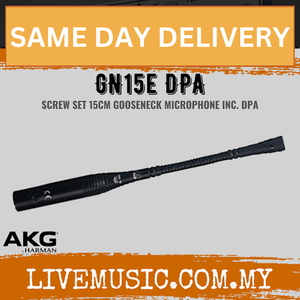 AKG GN15 E incl. DPA, screw set 15cm Gooseneck Microphone (GN-15E / GN 15E)