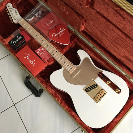 Fender Japan Scandal Haruna Signature Telecaster Electric Guitar, White