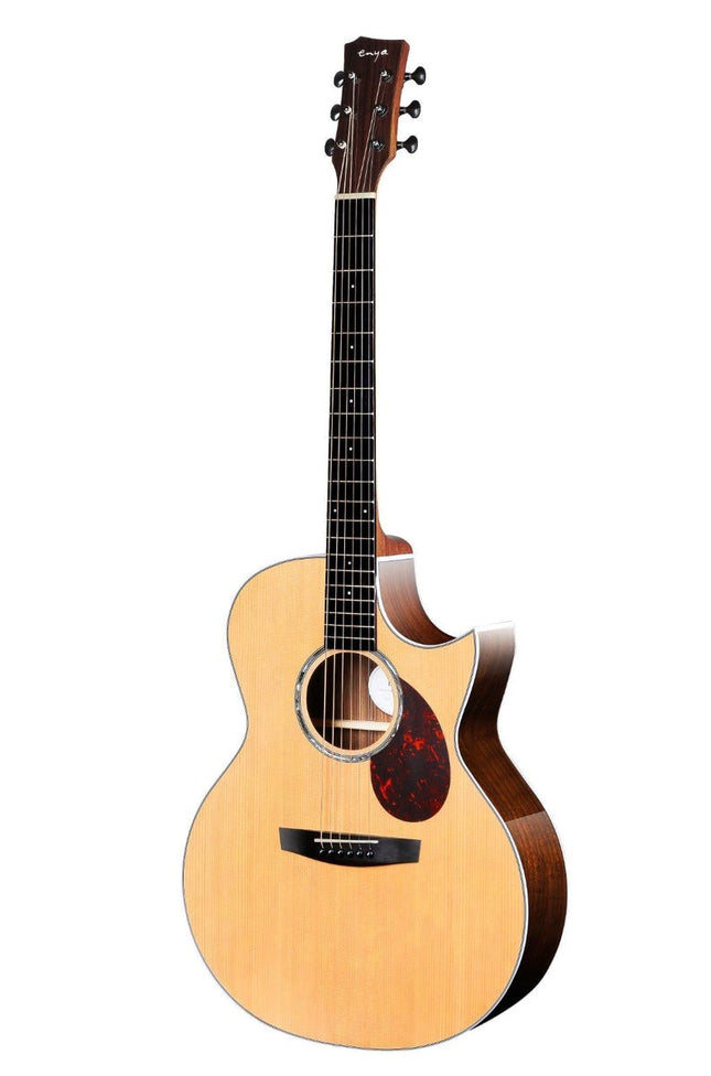 Enya EA-Q1 41" AJ Body Cutaway Acoustic Guitar With Bag (EAQ1/EA Q1)