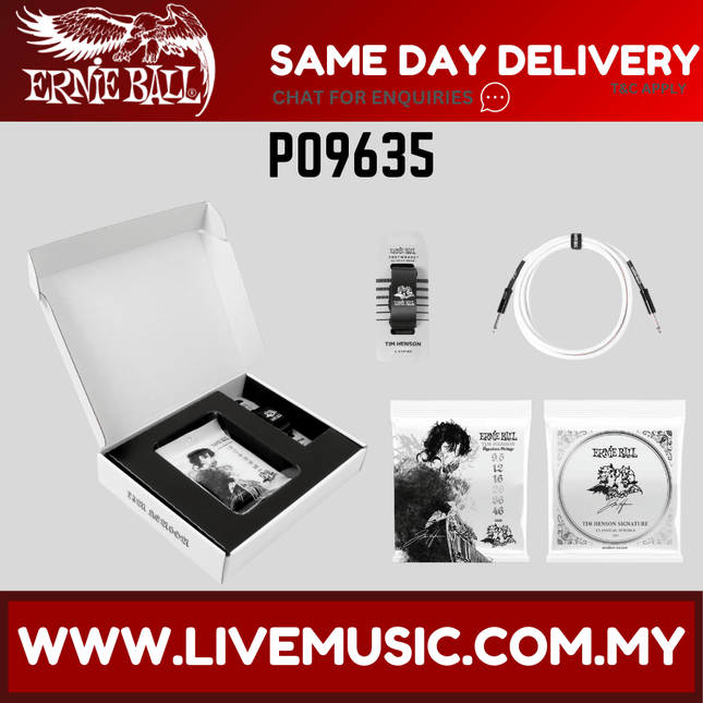 Ernie Ball Tim Henson Signature Strings and Accessories Bundle
