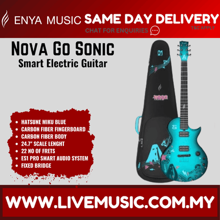 Enya Nova Go Sonic Hatsune Miku Edition Electric Guitar - Blue ( NOVAGOSONICHATSUNEMIKU / NOVAGO-SONIC HATSUNEMIKU )