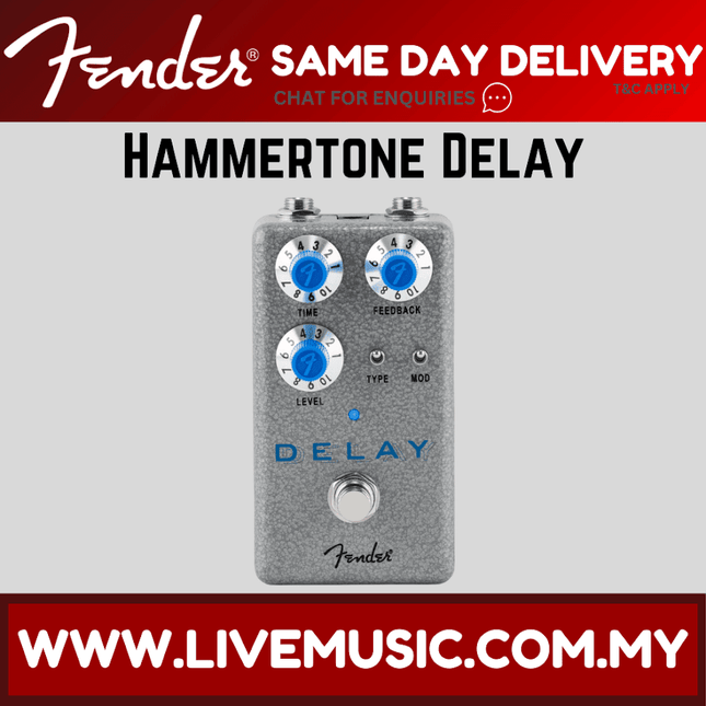 Fender Hammertone Delay Guitar Effects Pedal
