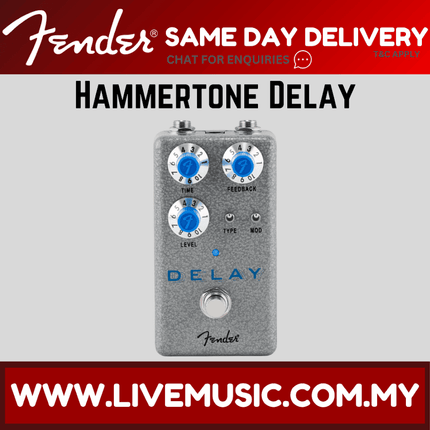 Fender Hammertone Delay Guitar Effects Pedal