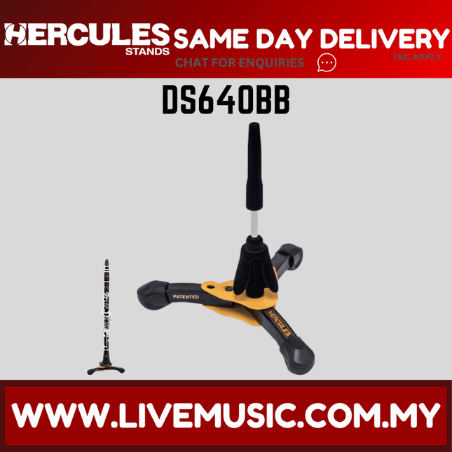 Hercules DS640BB Flute/clarinet Stand ( DS-640BB / DS 640BB )