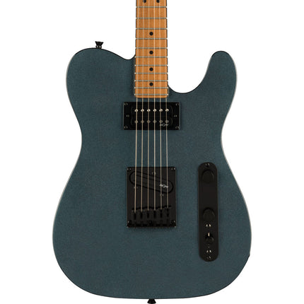 Squier Contemporary Telecaster Electric Guitar, Roasted Maple Fretboard - Gunmetal Metallic