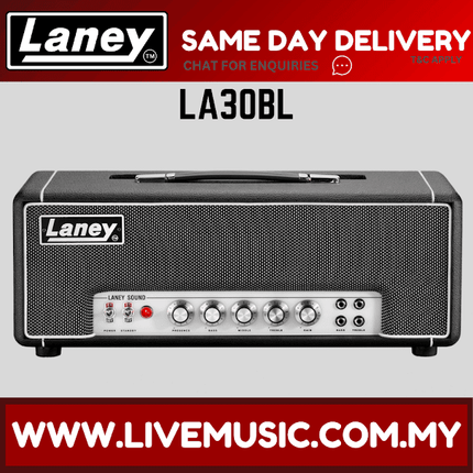 Laney LA30BL Supergroup Series 30-Watt EL34 All Tube Guitar Amplifier Head ( LA 30BL LA-30BL )