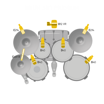 AKG Drum Set Premium Reference Drum Microphone Set (Drumset Premium)