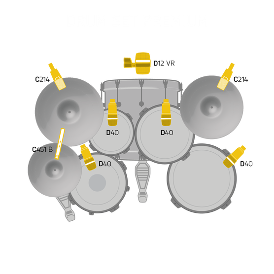 AKG Drum Set Premium Reference Drum Microphone Set (Drumset Premium)