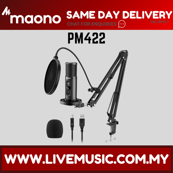 Maono PM-422 Podcast USB Microphone Plug & Play ( PM 422 / PM422 )