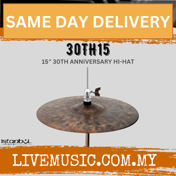 Istanbul Agop 30TH15 15" 30th Anniversary Hi-Hat Cymbal (30TH 15/30TH-15)