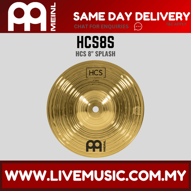 Meinl Cymbal HCS8S 8inch HCS Splash