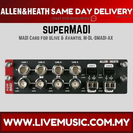 Allen & Heath M-DL-SMADI-A SuperMADI Audio Networking Card ( M DL SMADI A / MDLSMADIA )