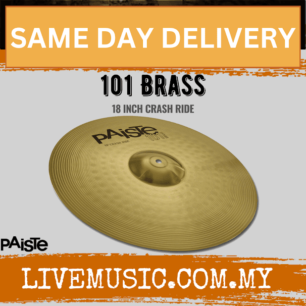 Paiste 101 Brass Crash/Ride Cymbal - 18 inch