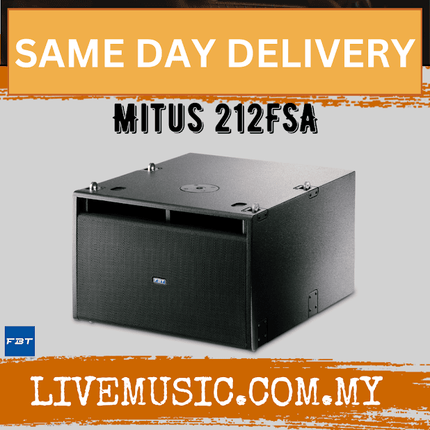 FBT MITUS 212FSA 2x12" 2400W Powered Line Array Subwoofer ( MITUS-212FSA / MITUS212FSA )