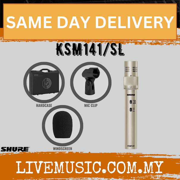 Shure KSM141/SL Small Diaphragm Condenser Microphone ( KSM141-SL / KSM141SL / KSM141 SL )