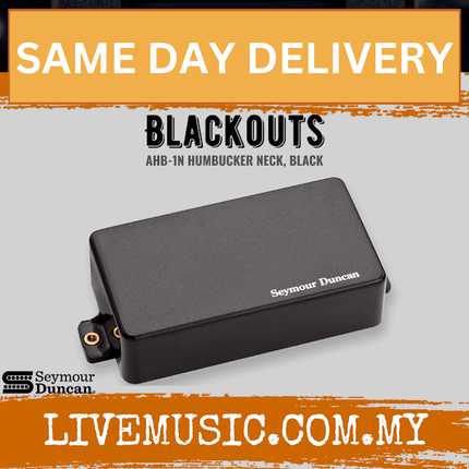 Seymour Duncan AHB-1N Blackouts Neck Humbucker Pickup, Black (AHB1N/AHB 1N)