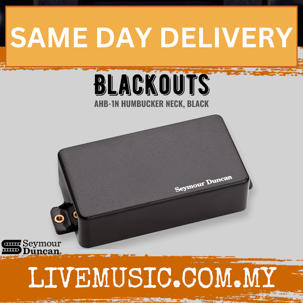 Seymour Duncan AHB-1N Blackouts Neck Humbucker Pickup, Black (AHB1N/AHB 1N)
