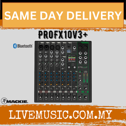 Mackie PROFX10V3+ 10-channel Professional Analog Mixer With USB (Pro FX 10v3+)