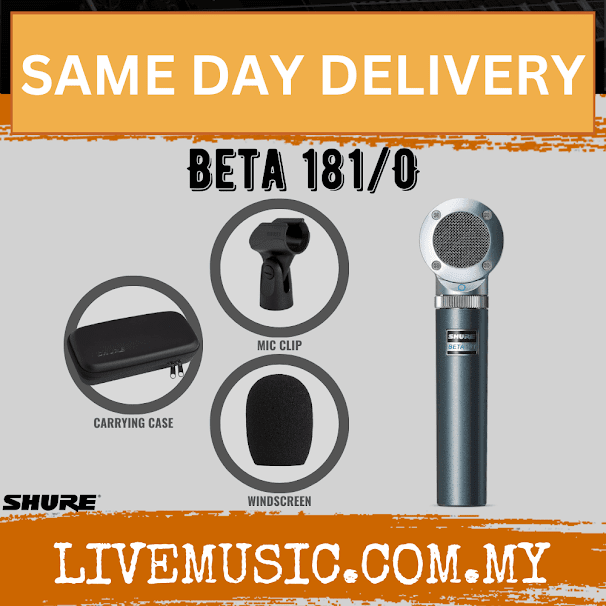 Shure Beta 181/O Small-diaphragm Condenser Microphone ( BETA181O / BETA 181O )
