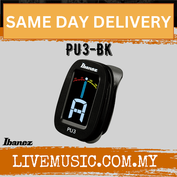 Ibanez PU3-BK Chromatic Tuner - Black (PU3BK/PU3 BK)
