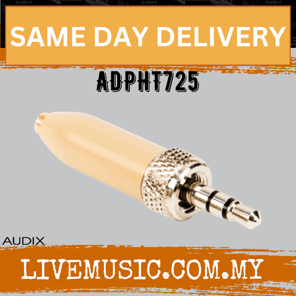 Audix ADPHT725 Screw-On Adapter for Bodypack Transmitter 2.5mm Mic ( ADPHT7-25 / ADPHT7 25)