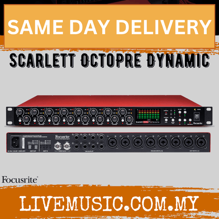 Focusrite Scarlett Octopre Dynamic 8 Mic Pre with ADAT Connectivity Plus Analog Compression