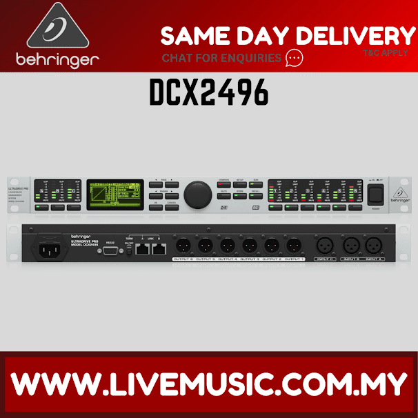 Behringer Ultra-Drive Pro DCX2496 Loudspeaker Management System (DCX 2496 DCX-2496)