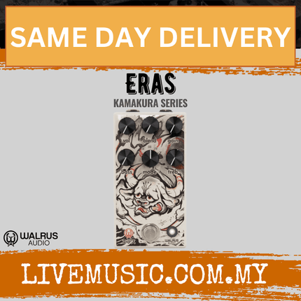 Walrus Audio Eras Five-State Distortion Guitar Effects Pedal, Kamakura Series