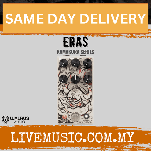 Walrus Audio Eras Five-State Distortion Guitar Effects Pedal, Kamakura Series