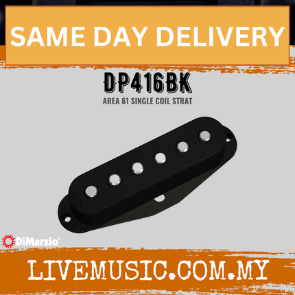 DiMarzio DP416BK Area 61 Single Coil Pickup - Black (DP-416BK/DP 416BK)