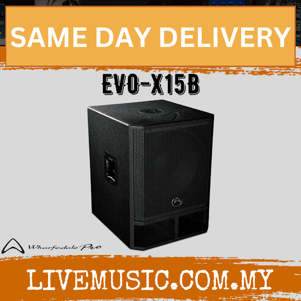 WHARFEDALE PRO EVO-X15B Series 400 Watts RMS 15" Passive Subwoofer (EVOX15B/EVO X15B)