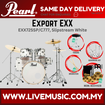 Pearl Export EXX 5-Piece Drum Set with Meinl HCS141620 Cymbals Set ( EXX725SP/C )