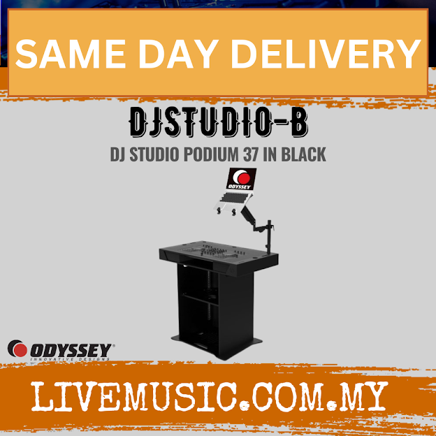 Odyssey DJSTUDIO-B DJ Studio Podium 37.5" in Black ( DJSTUDIO B / DJSTUDIOB )