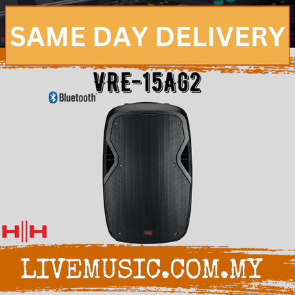 HH Electronic Vector by HH VRE-15AG2 800w Active PA Speaker With Speaker Stand And Cable ( VRE15AG2 / VRE 15AG2 )
