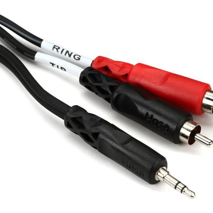 Hosa CMR-203 3.5mm TRS to Dual RCA Stereo Breakout, 3ft (CMR203/CMR 203)