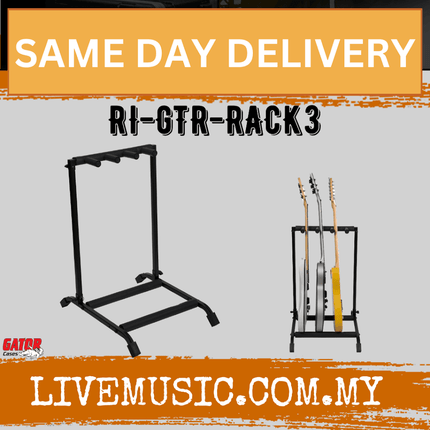 Gator Rok-It RI-GTR-RACK3 Guitar Rack for 3 Guitars (RIGTRRACK3)
