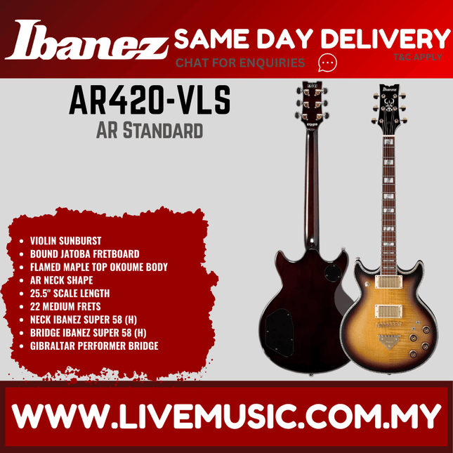 Ibanez AR420-VLS AR Series Solid Body Electric Guitar - Violin Sunburst ( AR420VLS / AR420 VLS )