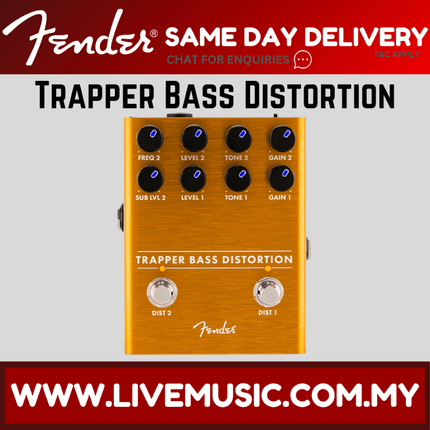 Fender Trapper Bass Distortion Guitar Effects Pedal